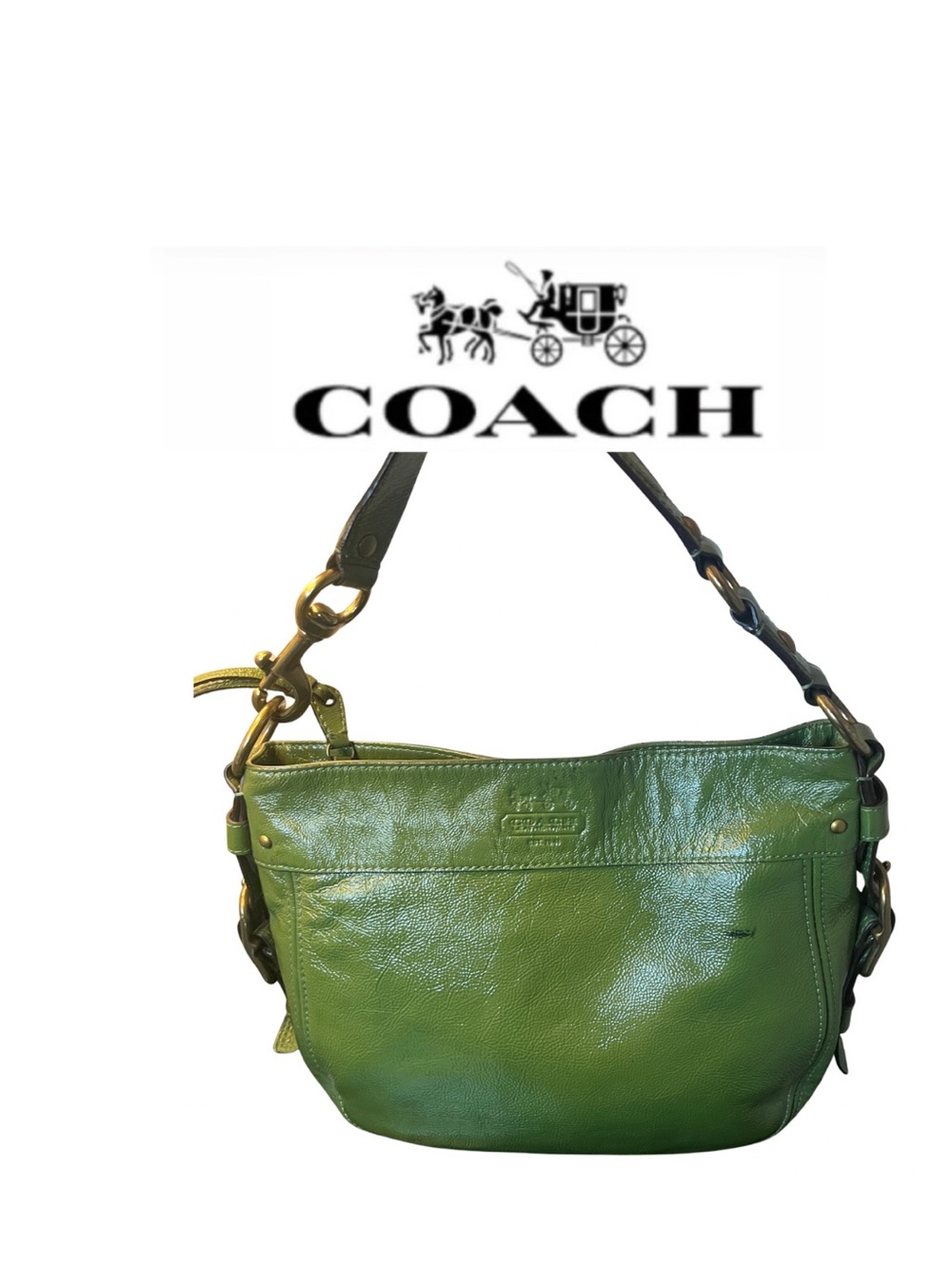 Coach Zoe Green Hobo Shoulder Bag